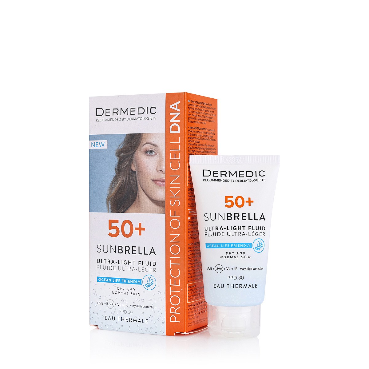 Dermedic SPF 50+Sun Ultra Light Fluid [ Dry Skin ] 40 Ml