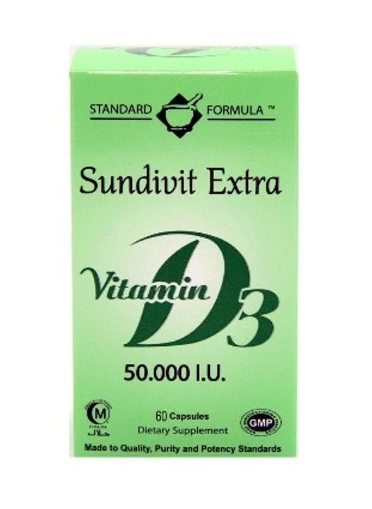 Sundivit Extra D3 50000 I.U. 60 Capsules