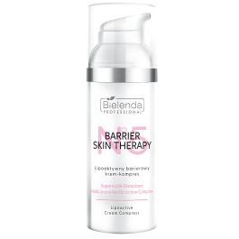 Bielenda Professional Barrier Skin Therapy Lipoactive Barrier Cream Compress for Face & Body with Superoxide Dismutase and Ectoine 50ml